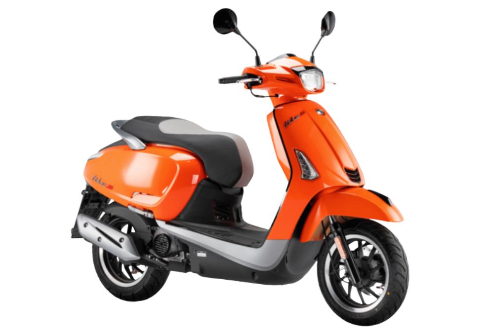 <p>Kymco Like 2S50i orange</p>